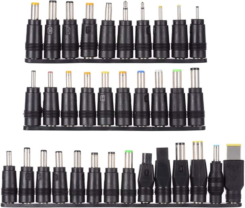 Outtag Universal 34pcs DC Connectors Plug Kit DC Power Adapter Connector, 5.5 x 2.1mm Female Base - Image 1